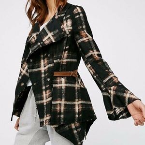 Free People Vivienne Raw Cut Wool Jacket XS NWT